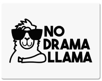 Podložka pod myš No drama llama