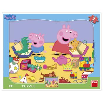 Puzzle 12 dílků Prasátko Peppa si hraje