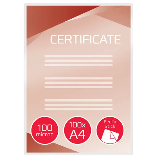 GBC Samolepicí laminovací kapsy PEELN