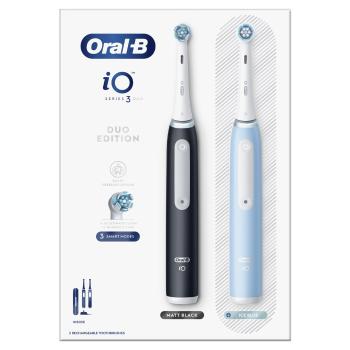 Oral-B iO Series 3 Duo elektrický zubní kartáček 2 ks Black+Ice Blue