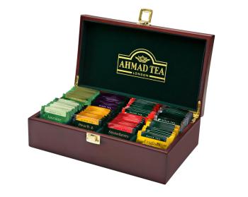 Ahmad Tea Tea Keeper Exlusive Quality dřevěná kazeta 80x2 g