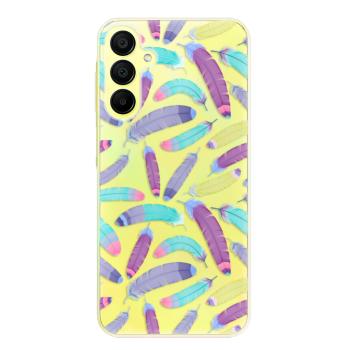 Odolné silikonové pouzdro iSaprio - Feather Pattern 01 - Samsung Galaxy A15 / A15 5G