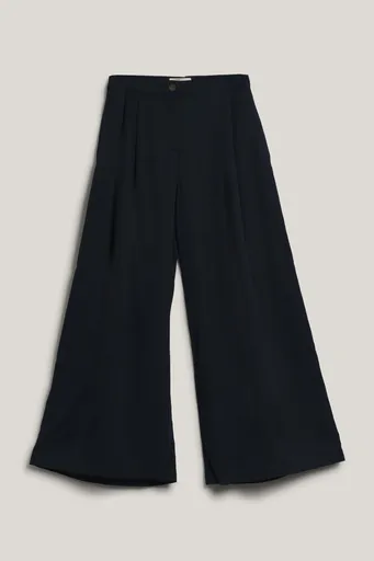 KALHOTY GANT FLUID CULOTTE PANTS EVENING BLUE