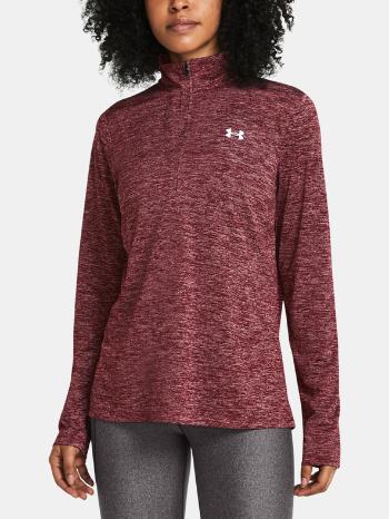 Under Armour Tech 1/2 Zip- Twist Triko Červená