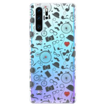 Odolné silikonové pouzdro iSaprio - Vintage Pattern 01 - black - Huawei P30 Pro