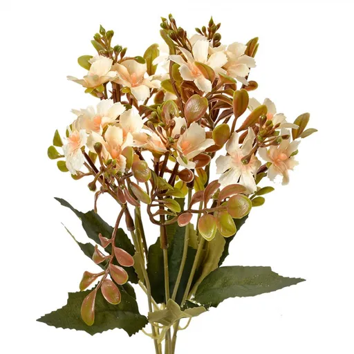 Dekorace béžová umělá květina - 10*10*33 cm 6PL0380Y