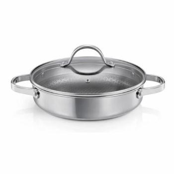 Tigaie adâncă cu capac Tescoma SteelCRAFT diametru 24 cm, 2 mânere, 24 cm