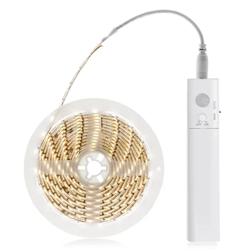 Solight LED světelný pás se světelným a pohybovým senzorem, 1m, 4x AAA WM56