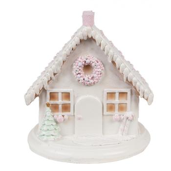 Cukrová svítící perníková chaloupka Gingerbread House - 13*13*13 cm / 2*AAA 6PR4348