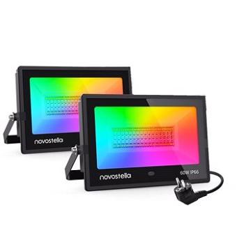 NOVOSTELLA 60W RGBW Wi-Fi Smart Flood Light 2 Pack (NTF68-RGBW-EU-2)