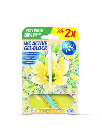 Ambipur WC Active gel-blok citron & jasmín 2x 45 g