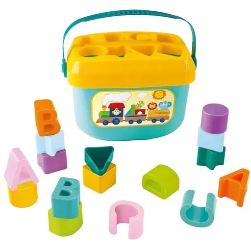 BABY MIX KYBLÍK Edukační hračka, tyrkysová, velikost