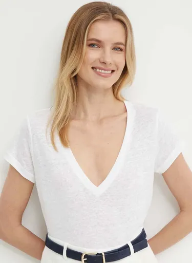 Pepe Jeans dámské bílé tričko PL505855800 XS