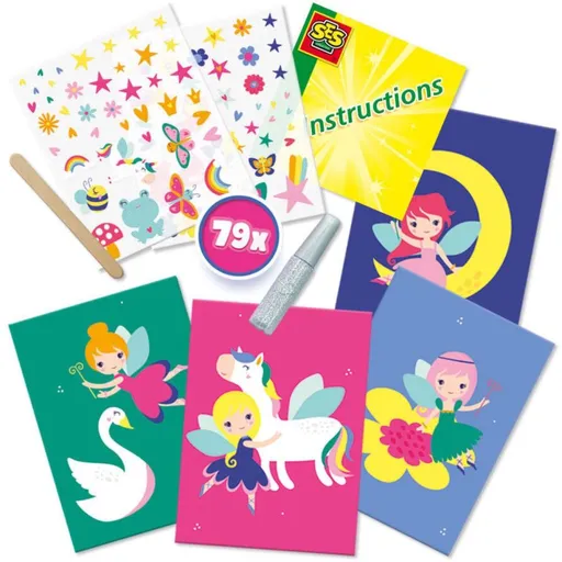 Kreativní sada obtisků + třpytky