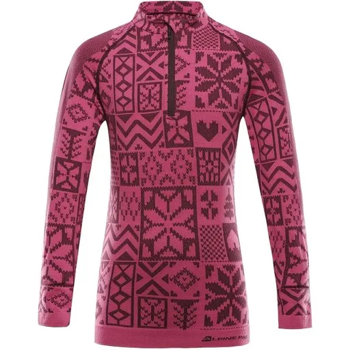 ALPINE PRO SEAMO Dětské funkční spodní triko, růžová, velikost