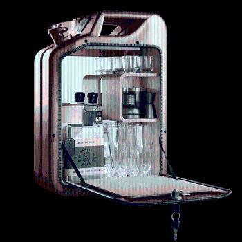 Minibar / kanistr - Bar Cabinet, Copper, 6 variant - Danish Fuel Variáns: Oak