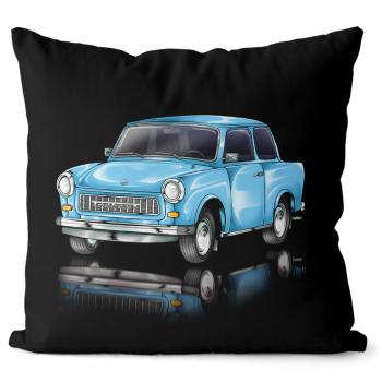 Polštář Trabant blue (Velikost: 40 x 40 cm)