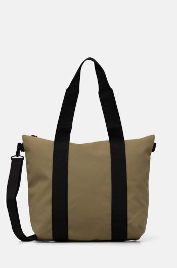 Taška Rains Tote Bag Mini W3 zelená barva, 14160-44