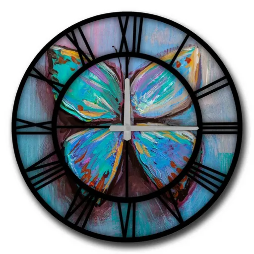 Nástěnné hodiny Blue Butterfly 5050MS-024, 50 cm