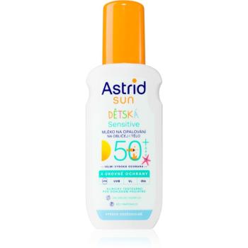 Astrid Sun Sensitive dětské mléko na opalování SPF 50+ ve spreji 150 ml