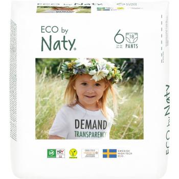 ECO by Naty Nappy Pants XL Size 6 jednorázové plenkové kalhotky 16+ kg 18 ks