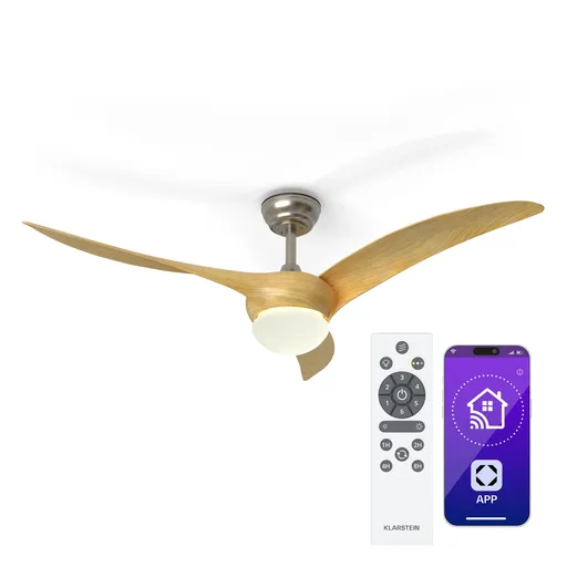 Klarstein Monteverde stropní ventilátor s nastavitelným osvětlením