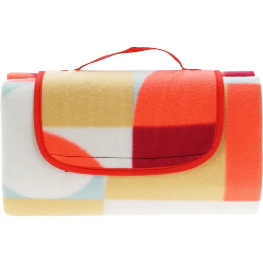 Pikniková deka Retro kostka 130 x 150 cm, červená