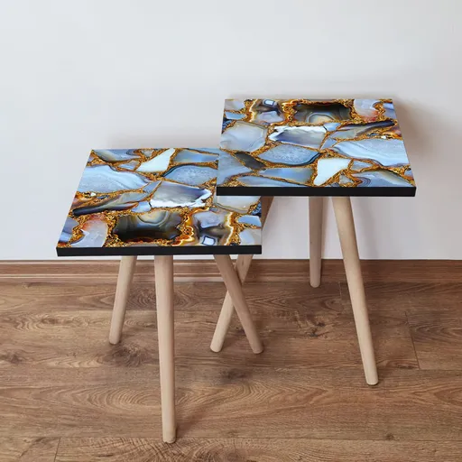 Odkládací stolek 2SHP Multicolor, 2 ks