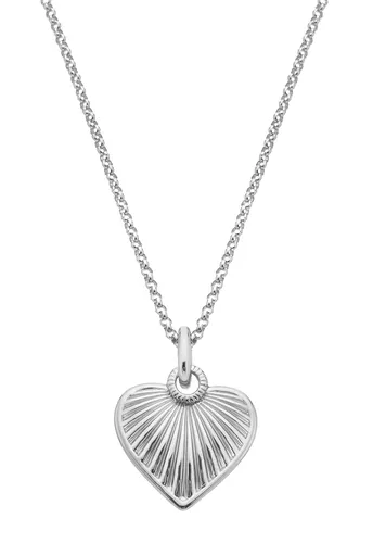 Hot Diamonds Stříbrný srdíčkový náhrdelník s diamantem Essence DP1029 (řetízek, přívěsek)