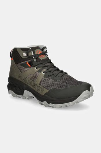 Boty Mammut Sertig II Mid GTX pánské, zelená barva