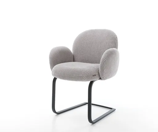 Jídelní židle Nube-Flex s područkami konzolová podnož plochá