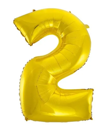 Balón foliový číslice zlatá - Gold 115 cm - 2 - BALONČ