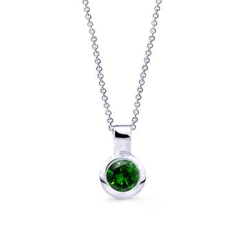 Cutie Diamonds Minimalistický přívěsek z bílého zlata se smaragdem DZ8005-40-SM-X-2