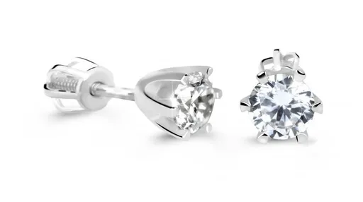 Cutie Jewellery Půvabné náušnice z bílého zlata se zirkony Z60294-30-10-X-2