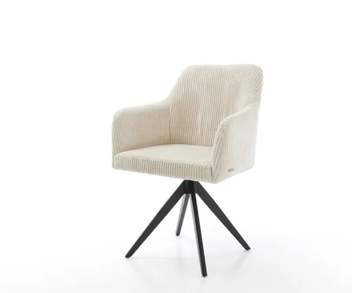 Otočná židle Greg-Flex křížová podnož hranatá černá manšestr