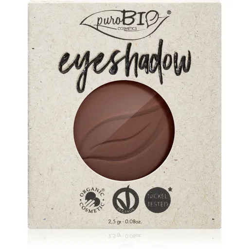 puroBIO Cosmetics Compact Eyeshadows oční stíny – náhradní náplň odstín 03 Brown 2.5 g