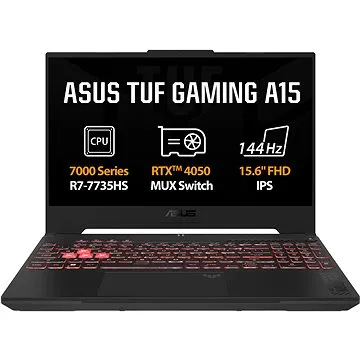 ASUS TUF Gaming A15 FA507NU-LP054 Jaeger Gray kovový (FA507NU-LP054)