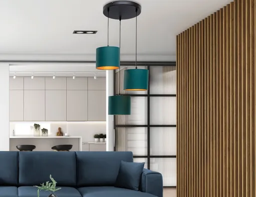 Vespillo 45x45x105cm závěsná  3 zelený/zlatý