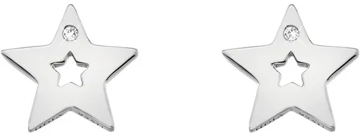 Hot Diamonds Stříbrné hvězdičkové náušnice s pravými diamanty Amulets DE587
