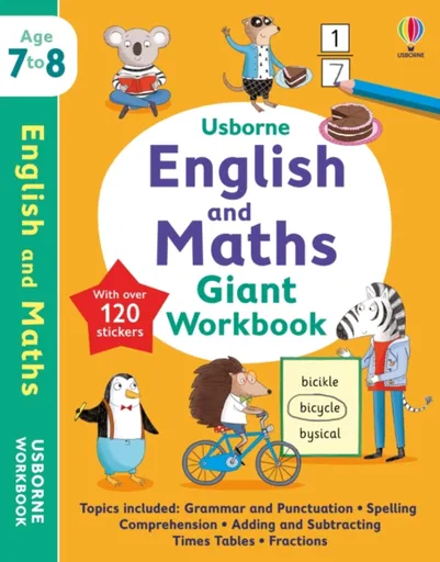 Usborne English and Maths Giant Workbook 7-8 - Jane Bingham, Hannah Watson, Holly Bathie, Young Caroline