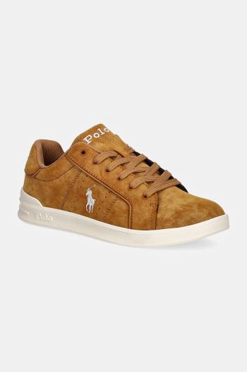 Dětské sneakers boty Polo Ralph Lauren HERITAGE COURT III béžová barva, RL01255250