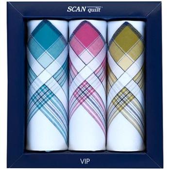 SCANquilt dámské kapesníky VIP 3 ks L60 (35182)