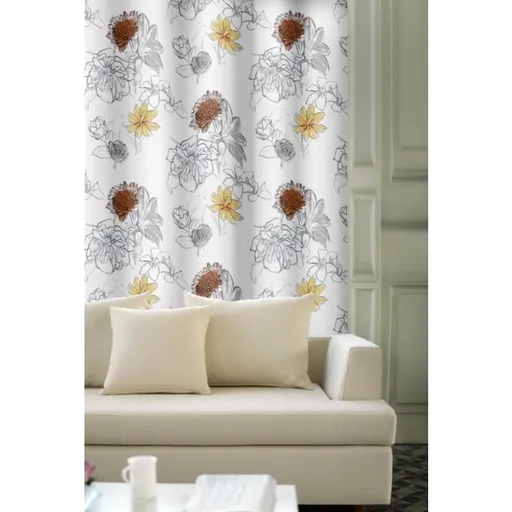 Závěs dekorační, OXY Gardenie 150 cm, oranžovožlutá 150 cm