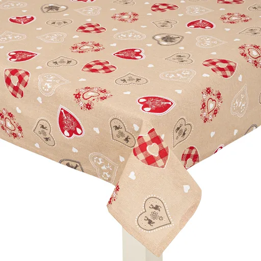 Home Elements Ubrus Srdce, 90 x 90 cm