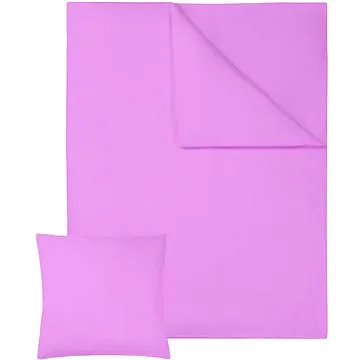 Tectake 2 Ložní povlečení bavlna 200x135cm, fialová (401928)