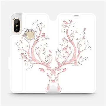 Flipové pouzdro na mobil Xiaomi Mi A2 Lite - M007S Růžový jelínek (5903226367283)