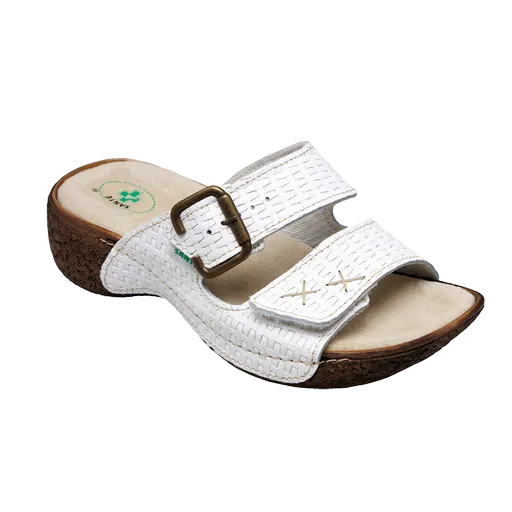 SANTÉ Dámské pantofle N/109/1/01 BÍLÁ v.38