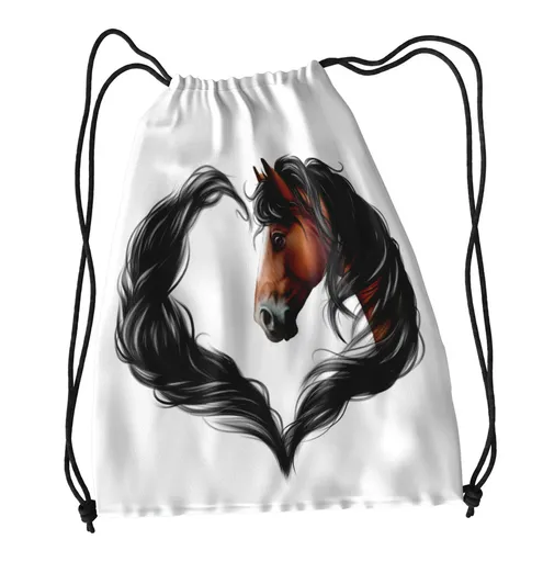 Vak na záda Horse heart brown