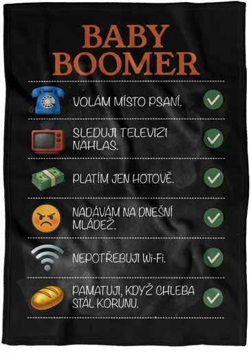 Deka Baby boomer – nastavení (Podšití beránkem: NE)