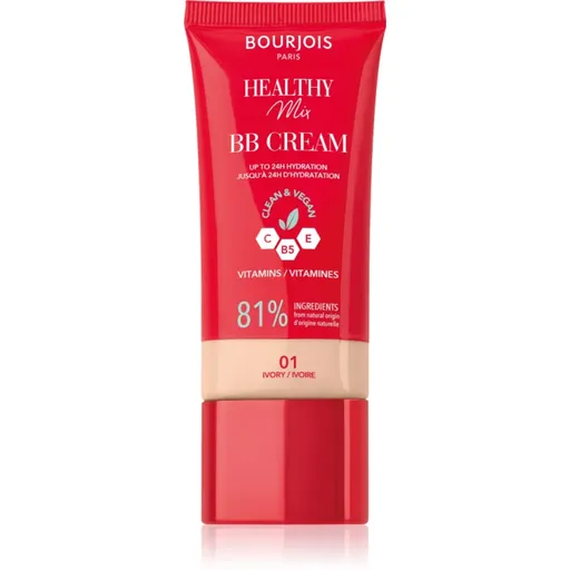 Bourjois Healthy Mix Clean & Vegan BB Cream BB krém odstín 01 Ivory 30 ml